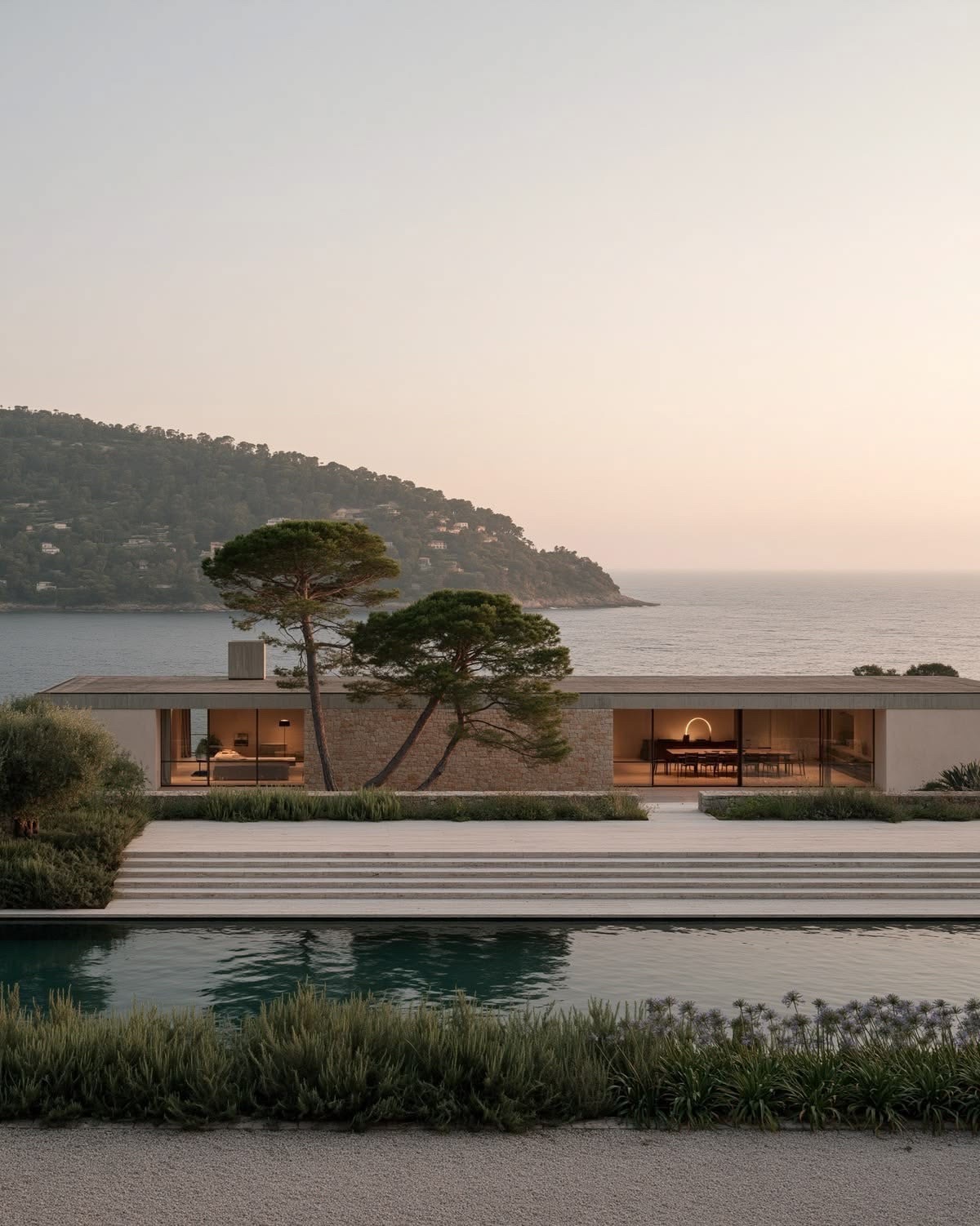 A gated off-market estate