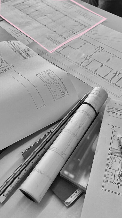 Architectural drawings and plans for a new home