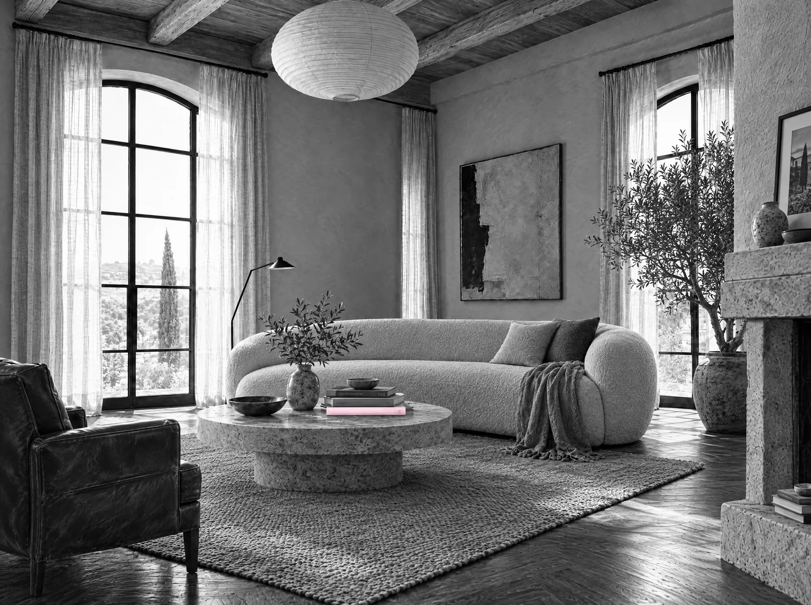 The same living room, 30 years